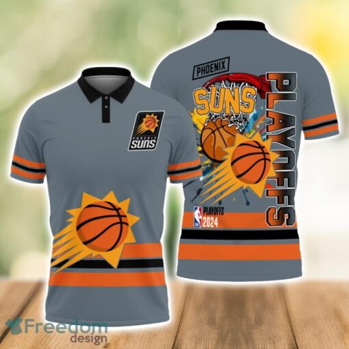 Phoenix Suns Style NBA Basketball Team Black 3D Polo Shirt Special For Fans Product Photo 1