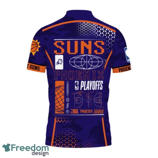 Phoenix Suns Style NBA Playoffs Team Basketball 2024 Polo Shirt Product Photo 3