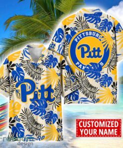 Pittsburgh Panthers Aloha Hawaiian Shirt Custom Name Summer Gift Holiday Team Shirt