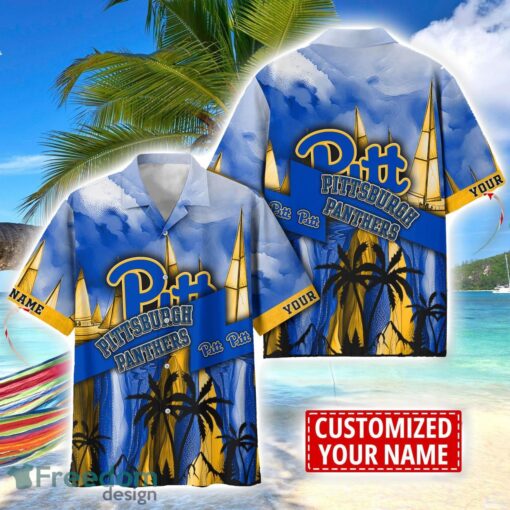 Pittsburgh Panthers Hawaii Shirt Custom Name Sports Team Beach Shirt Product Photo 1