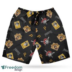 Pittsburgh Pirates MLB Hawaii All Printed Logo 3D Hawaiian Shirt And Shorts For Team Product Photo 3