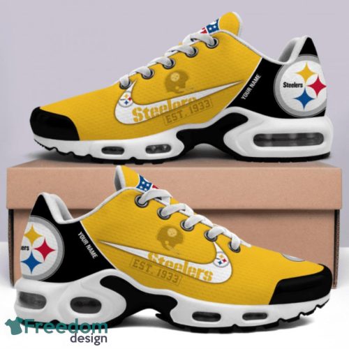 Pittsburgh Steelers Est.1933 Custom Name Air Cushion Sneakers For Men And Women Product Photo 1