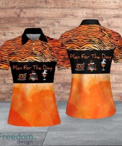 Plan For The Day Halloween Custom Orange For Women Polo Shirt