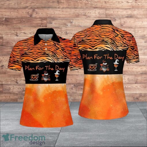 Plan For The Day Halloween Custom Orange For Women Polo Shirt Product Photo 1