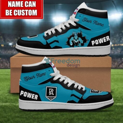 Port Adelaide Sneakers Custom Name Limited Air Jordan Hightop Shoes Men Women Gift Product Photo 1