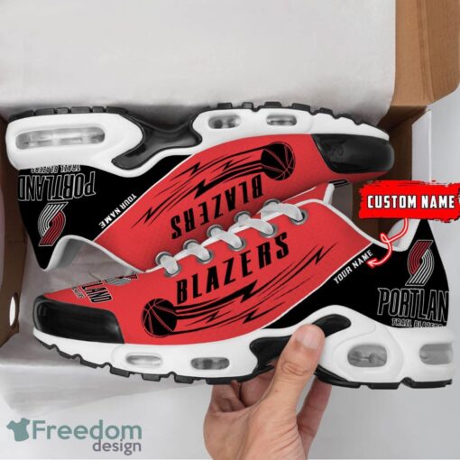 Portland Trail Blazers NBA Air Cushion Sports Shoes Custom Name TN Sneakers For Fans Product Photo 2