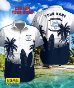 Preston North End F.C Combo Hawaiian Shirt And Shorts Surfboards Coconut Custom Name For Fans Product Photo 1