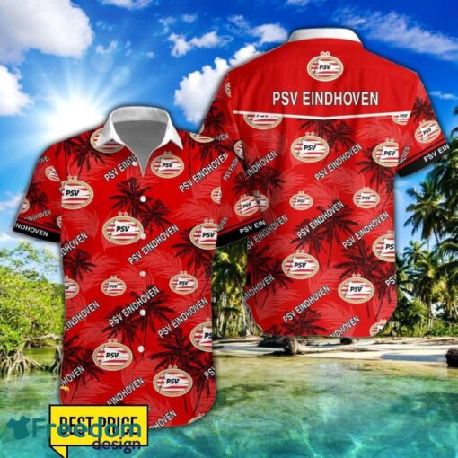 PSV 3D Hawaiian Shirt and Shorts Vinatge Tree Pattern Beach Shirt For Fans Product Photo 1