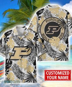 Purdue Boilermakers Aloha Hawaiian Shirt Custom Name Summer Gift Holiday Team Shirt