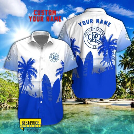 Queens Park Rangers Combo Hawaiian Shirt And Shorts Surfboards Coconut Custom Name For Fans Product Photo 1