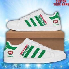 Rabbitohs NRL Custom Name Unique Gift New Low Top Skate Shoes Gifts For Fans