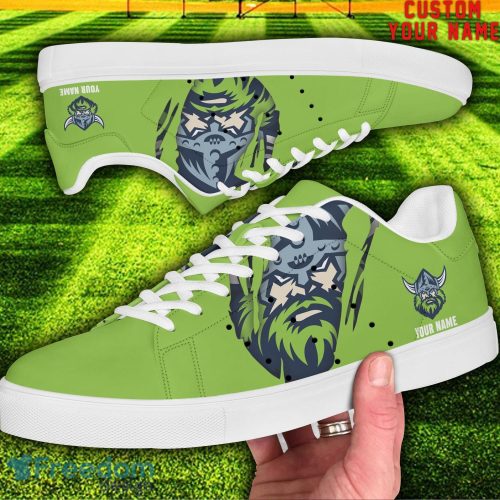 Raiders NRL Custom Name Unique Gift Low Top Skate Shoes Gifts For Fans Product Photo 2