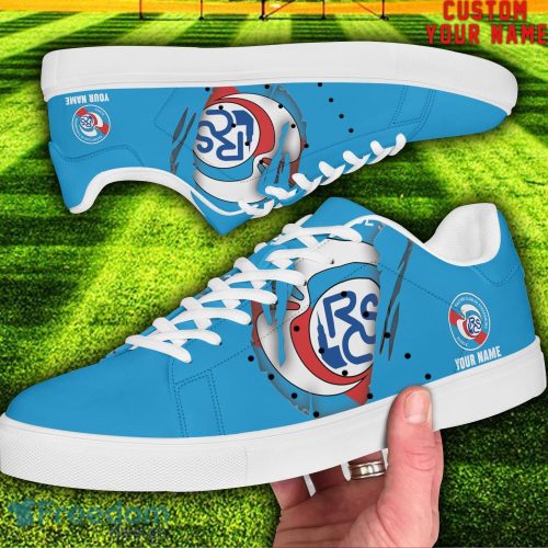 RC Strasbourg Alsace L1 Custom Name Unique Gift Low Top Skate Shoes Gifts For Fans Product Photo 2