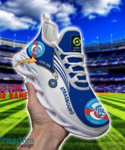 RC Strasbourg Alsace Max Soul Shoes Personalized Name Sneakers For Fans Product Photo 3