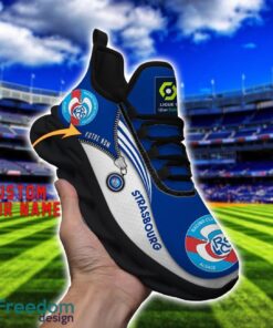 RC Strasbourg Alsace Max Soul Shoes Personalized Name Sneakers For Fans Product Photo 4