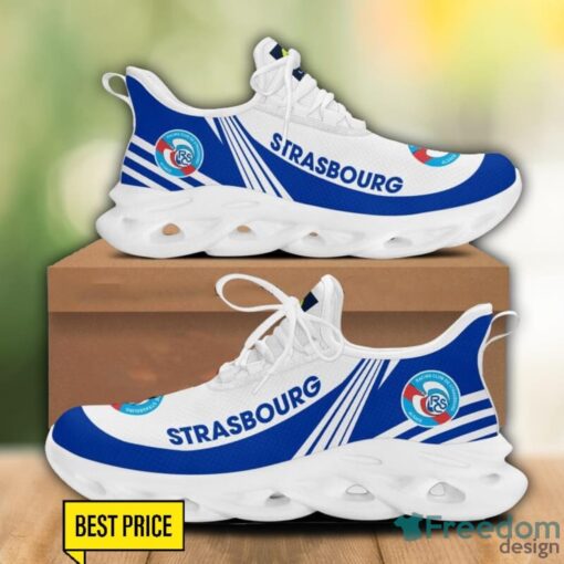 RC Strasbourg Alsace Max Soul Sneakers Striped Men Women Limited Running Shoes Product Photo 1