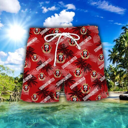 R.F.C. Seraing 3D Hawaiian Shirt and Shorts Vinatge Tree Pattern Beach Shirt For Fans Product Photo 2