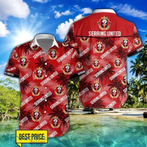 R.F.C. Seraing 3D Hawaiian Shirt and Shorts Vinatge Tree Pattern Beach Shirt For Fans Product Photo 1