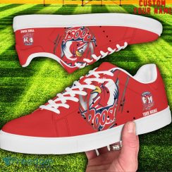 Roosters NRL Custom Name Unique Gift Low Top Skate Shoes Gifts For Fans Product Photo 2