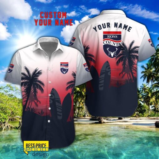 Ross County F.C. Combo Hawaiian Shirt And Shorts Surfboards Coconut Custom Name For Fans Product Photo 1