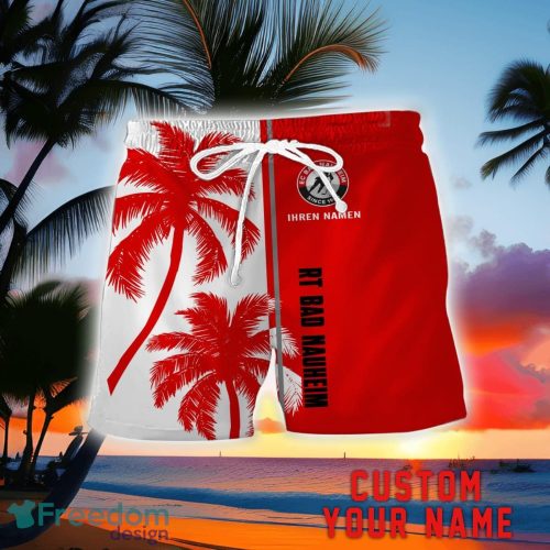 Rote Teufel Bad Nauheim Coconut Pattern Hawaiian Shirt And Shorts Personalized Name Unique Gift For Summer Product Photo 2