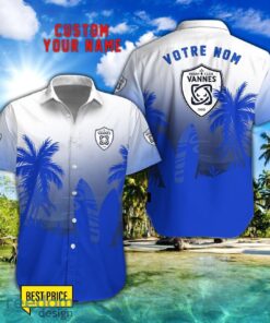 Rugby Club Vannes Combo Hawaiian Shirt And Shorts Surfboards Coconut Custom Name For Fans Product Photo 1