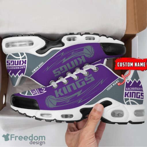 Sacramento Kings NBA Air Cushion Sports Shoes Custom Name TN Sneakers For Fans Product Photo 2