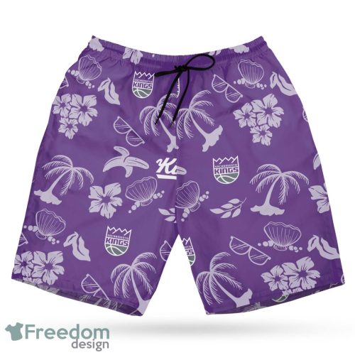 Sacramento Kings NBA Hawaii All Printed Logo 3D Hawaiian Shirt And Shorts For Team
