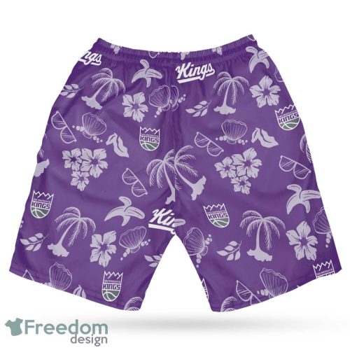 Sacramento Kings NBA Hawaii All Printed Logo 3D Hawaiian Shirt And Shorts For Team