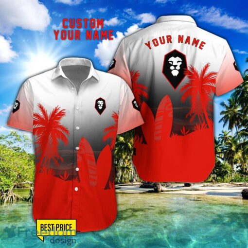 Salford City Combo Hawaiian Shirt And Shorts Surfboards Coconut Custom Name For Fans Product Photo 1