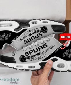 San Antonio Spurs NBA Air Cushion Sports Shoes Custom Name TN Sneakers For Fans Product Photo 2