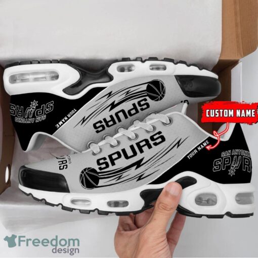 San Antonio Spurs NBA Air Cushion Sports Shoes Custom Name TN Sneakers For Fans Product Photo 2