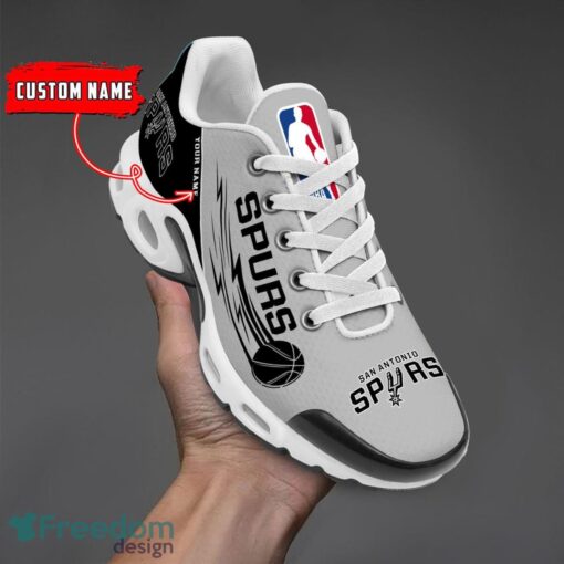 San Antonio Spurs NBA Air Cushion Sports Shoes Custom Name TN Sneakers For Fans Product Photo 1