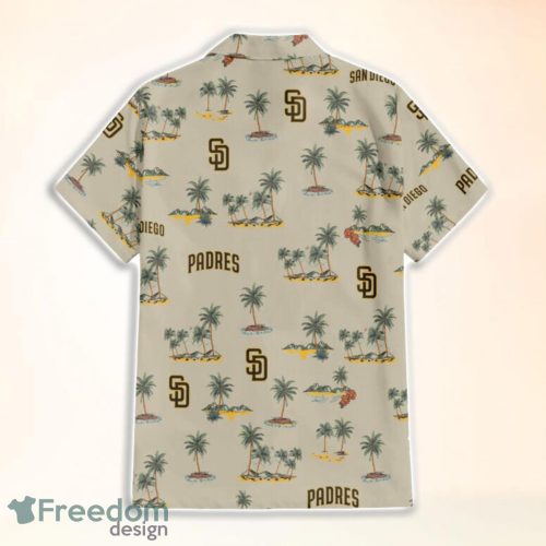 San Diego Padres MLB Vintage Beach Pattern Logo 3D Hawaiian Shirt And Shorts Product Photo 2