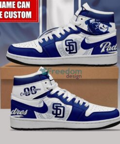 San Diego Padres Sneakers Custom Name Number Limited Air Jordan Hightop Shoes Men Women Gift