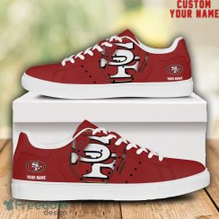 San Francisco 49ers NFL Custom Name Unique Gift Low Top Skate Shoes Gifts For Fans Product Photo 1