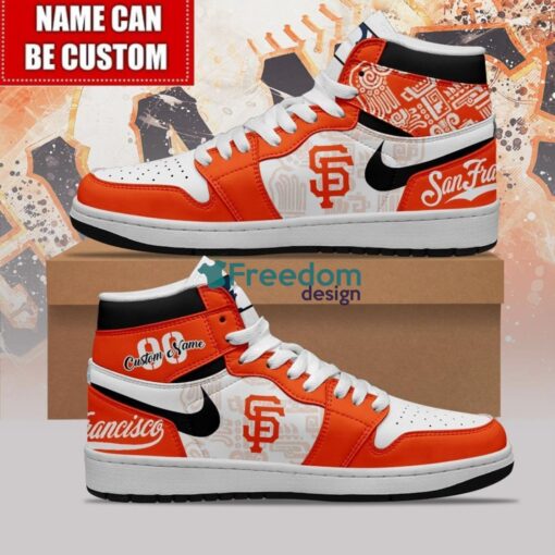 San Francisco Giants Sneakers Custom Name Number Limited Air Jordan Hightop Shoes Men Women Gift Product Photo 1