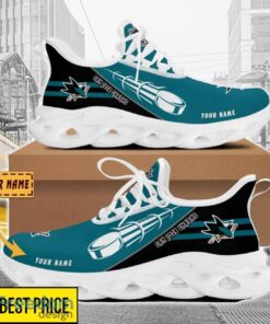 San Jose Sharks Custom Name Sneakers Limited Max Soul Shoes For Men Women