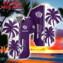 SAXV Charente Rugby Coconut Pattern Hawaiian Shirt And Shorts Personalized Name Unique Gift For Summer