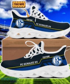 Schalke 04 Sneakers Limited Max Soul Shoes For Men And Women Custom Name Product Photo 2