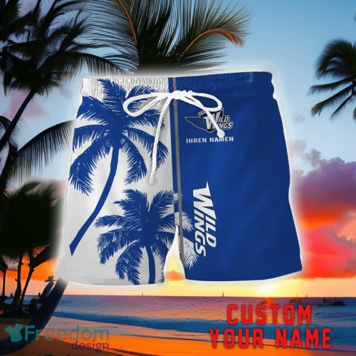 Schwenninger Wild Wings Coconut Pattern Hawaiian Shirt And Shorts Personalized Name Unique Gift For Summer Product Photo 2