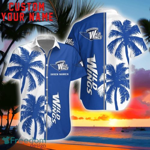 Schwenninger Wild Wings Coconut Pattern Hawaiian Shirt And Shorts Personalized Name Unique Gift For Summer Product Photo 1