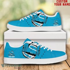 Sharks NRL Custom Name Unique Gift Low Top Skate Shoes Gifts For Fans Product Photo 1