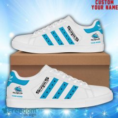 Sharks NRL Custom Name Unique Gift New Low Top Skate Shoes Gifts For Fans