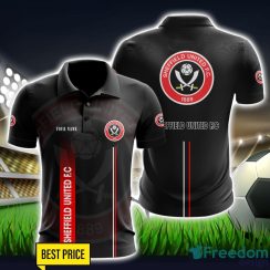 Sheffield United F.C 3D Polo Shirt Black Color For Men