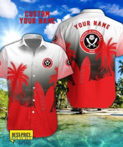 Sheffield United F.C Combo Hawaiian Shirt And Shorts Surfboards Coconut Custom Name For Fans Product Photo 1