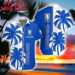 Sheffield Wednesday Coconut Pattern Hawaiian Shirt And Shorts Personalized Name Unique Gift For Summer Product Photo 1