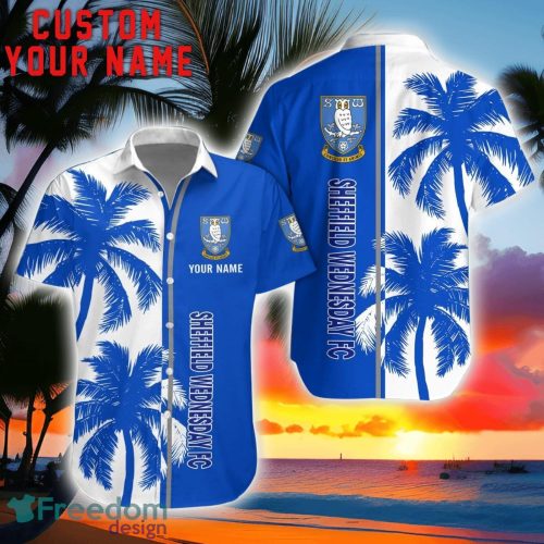 Sheffield Wednesday Coconut Pattern Hawaiian Shirt And Shorts Personalized Name Unique Gift For Summer Product Photo 1