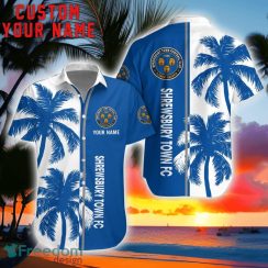 Shrewsbury Town Coconut Pattern Hawaiian Shirt And Shorts Personalized Name Unique Gift For Summer Product Photo 1