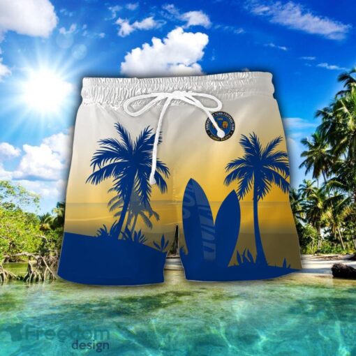 Shrewsbury Town Combo Hawaiian Shirt And Shorts Surfboards Coconut Custom Name For Fans Product Photo 2